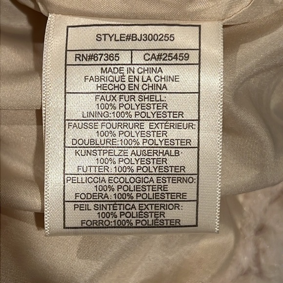 NWT BB DAKOTA Women's Faux Fur Mix-a-lot Wubby Teddy Coat - Picture 6 of 6